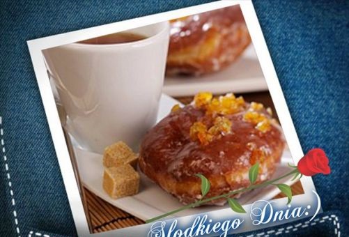 Pączki z kawą słodkiego dnia